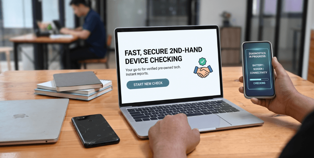 Used device verification testing bench